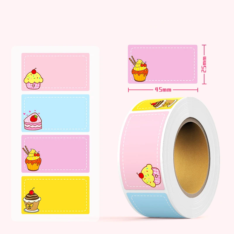 Cartoon Name Sticker Handwritten Water Cup Sticker Seamless Waterproof And Tear Resistant Sticker For Kindergarten School Supply