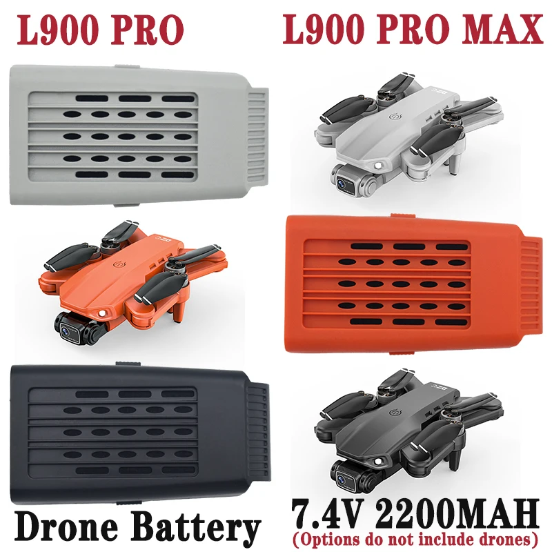 For L900 PRO Rechargeable Battery 7.4V 2200mAh Drones Battery for L900 PRO Li-Polymer Cells Replacement of RC Quadcopter