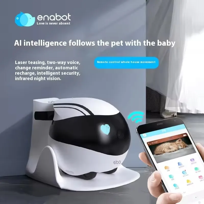 Enabot EBO AIR Intelligent Robot EBO SE Wireless Camera Robot Remote Monitoring Realtime Pet Custom Companion Robot Home Camera