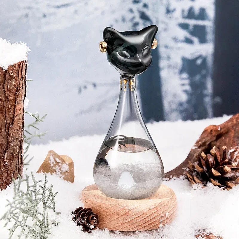 Weather Forecast Bottle, Egyptian Cat Shaped Art Museum, Women's Desktop Decorations and Graduation Gift