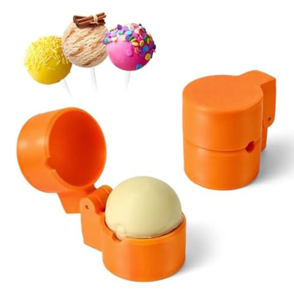 

2PCS Round Cake Pop-Mold Shapes Press Set,3D-Printed Sphere-Circle Cake Pop-Cutter Pusher Baking Tool For Baking,Party Desserts