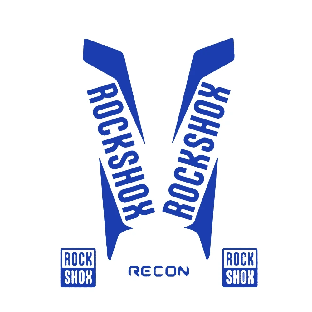 Adesivi Per Forcella Anteriore Bici MTB Rockshox Recon 2015 2016, Stile Decals, 18Cm-image
