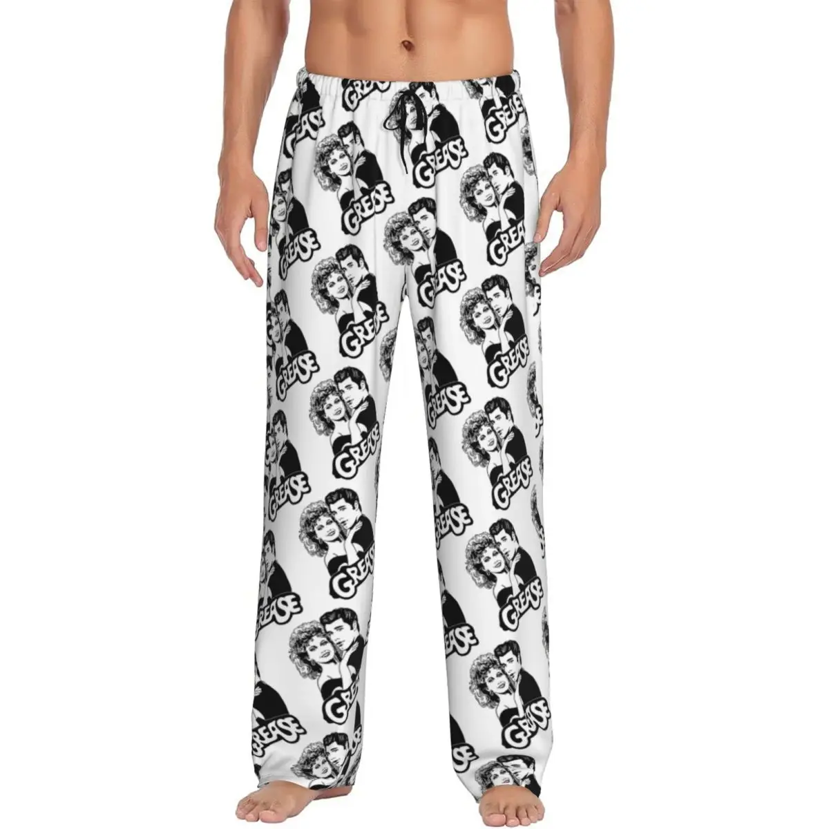 

Пижамные штаны с персонажем фильма на заказ, мужские пижамные штаны на шнурке для сна, низ с карманами