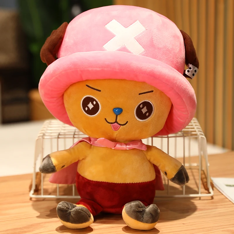 Una pieza Joba imagen de dibujos animados de Anime lindos muñecos de peluche suaves PP algodón corto de felpa juguetes de compañía para niños regalos de cumpleaños