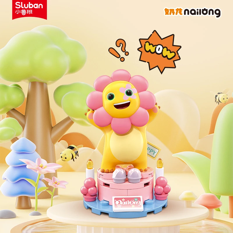 sluban-blocos-de-montar-dinossauro-amarelo-fofo-em-caixa-surpresa-serie-colecionavel-de-mini-figuras-tematicas