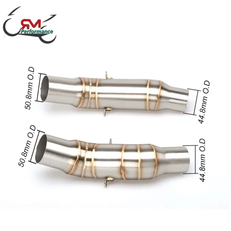 

Factory Hot Selling Slip On For KAWASAKI Z1000 Z1000SX 2010-2020 2019 Motorcycle Exhaust Muffler Connection Middle Pipe 51mm Esc