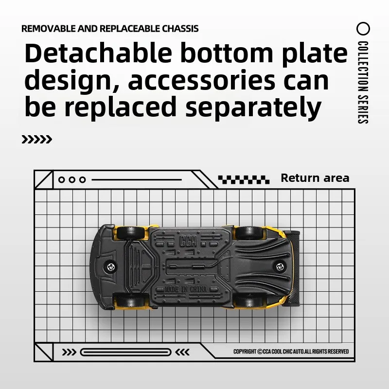 CCA 1/64 Полностью сплавная модель автомобиля Литая под давлением металлическая игрушечная коллекция автомобилей Миниатюрная имитация Voiture VW T1 Автобус BMW I7 X5M Модель Zonda