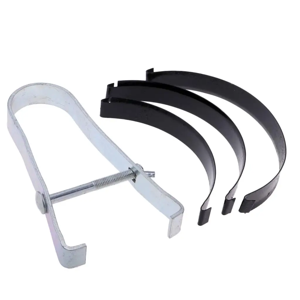 1 conjunto de braçadeira de anel de pistão de motocicleta, ferramenta de serviço de instalação de empilhador e conjunto de compressor de compressão de anel, faixa de ajuste de 50mm a 85mm