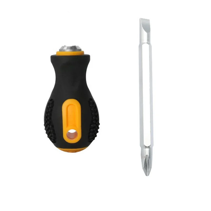 1PC 100mm Double Head Screwdriver Or 9in1 Screwdriver HRC52-54 Ratchet Magnetic Screwdriver Repair Hand Tool For Home/work Place