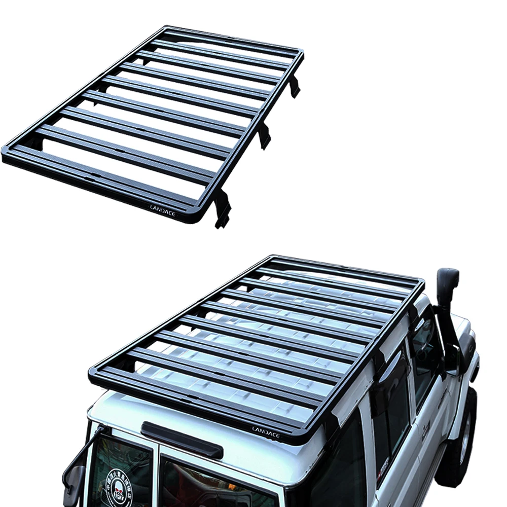 Landace Diy aluminium alloy car roof rack for  Land Cruiser LC76 custom