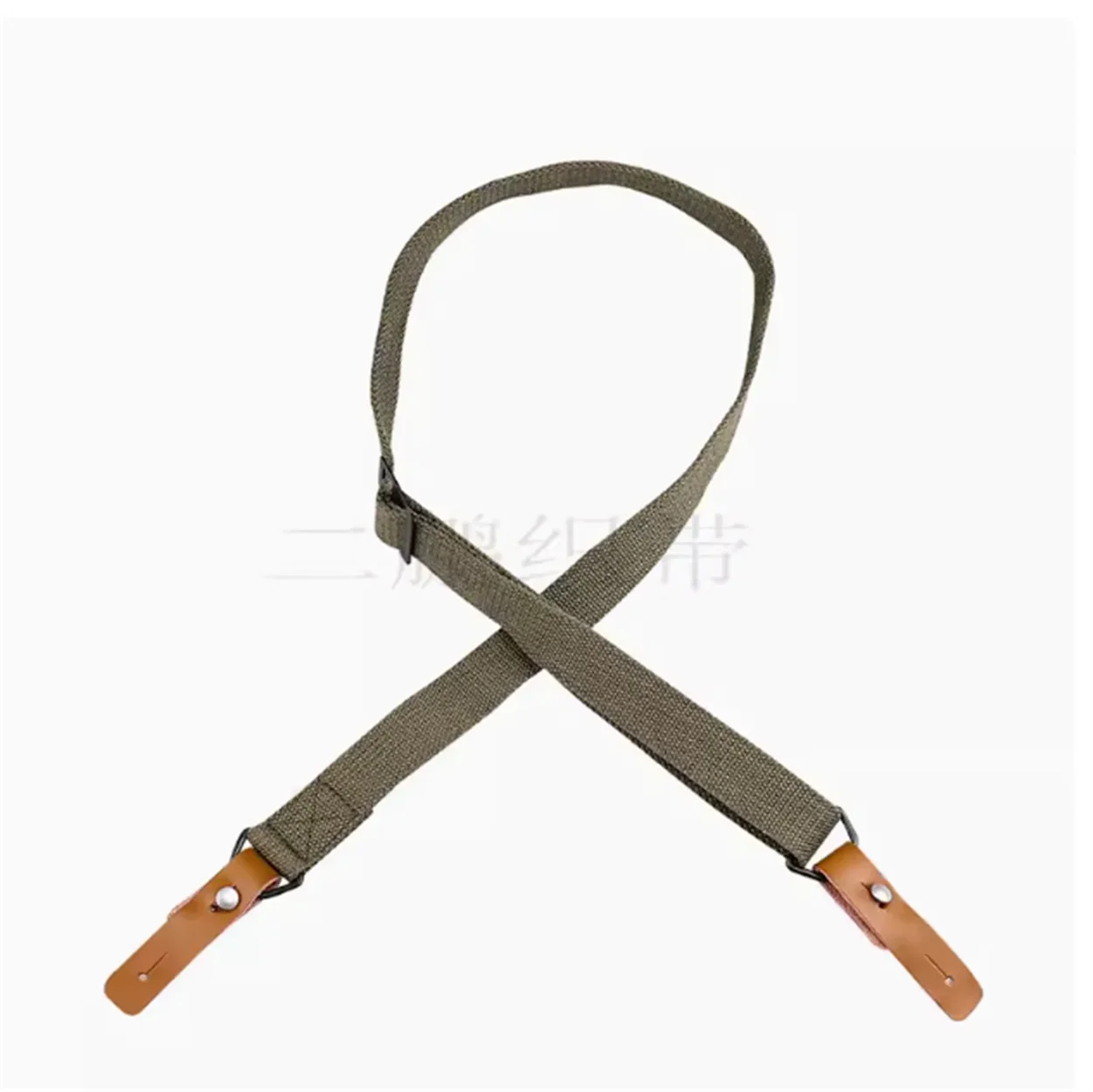 AK cowhide double point gun strap tactical nylon