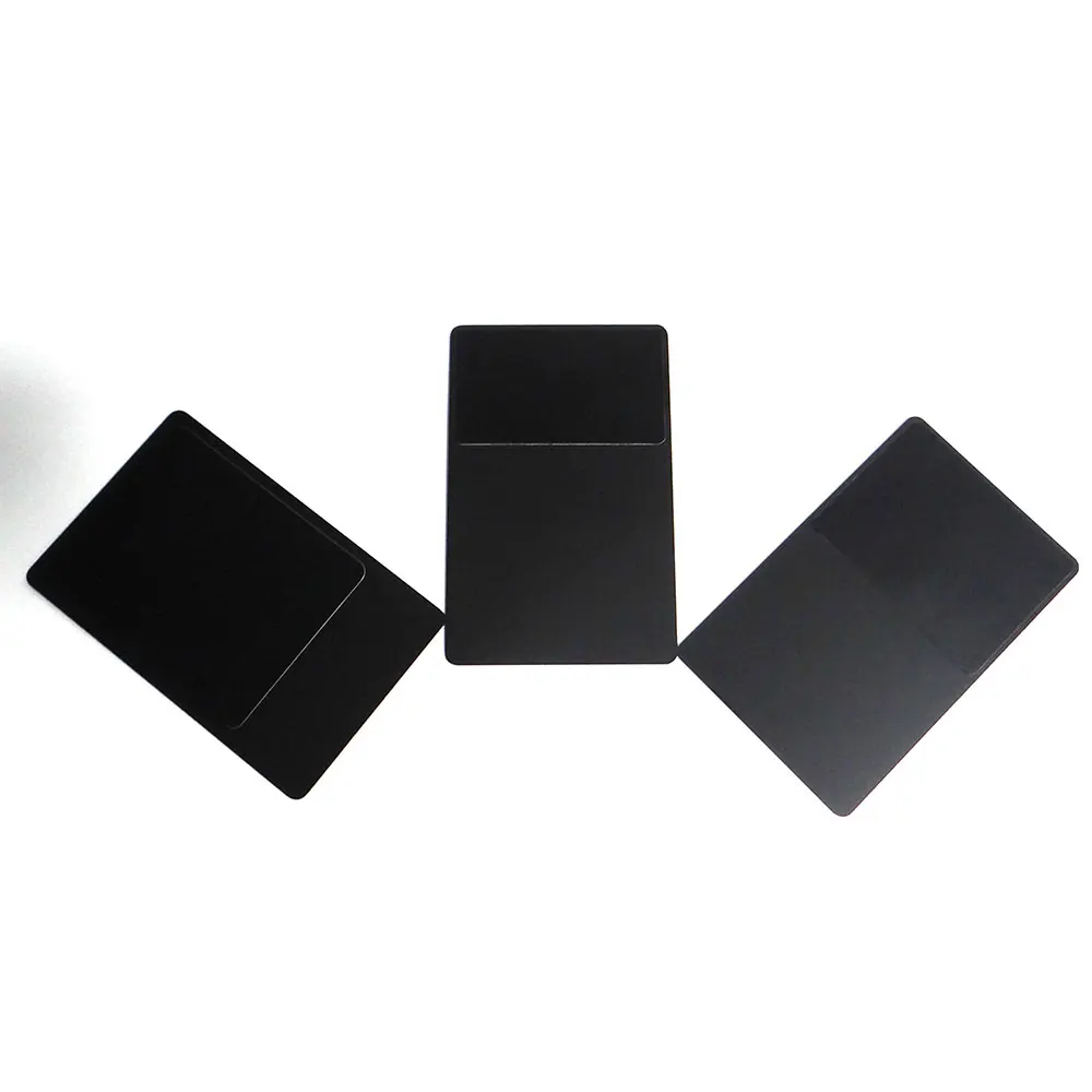 

5pcs free shipping 3 version 13.56mhz n216 chip 888 byte blank matt black nfc metal business card, access control card