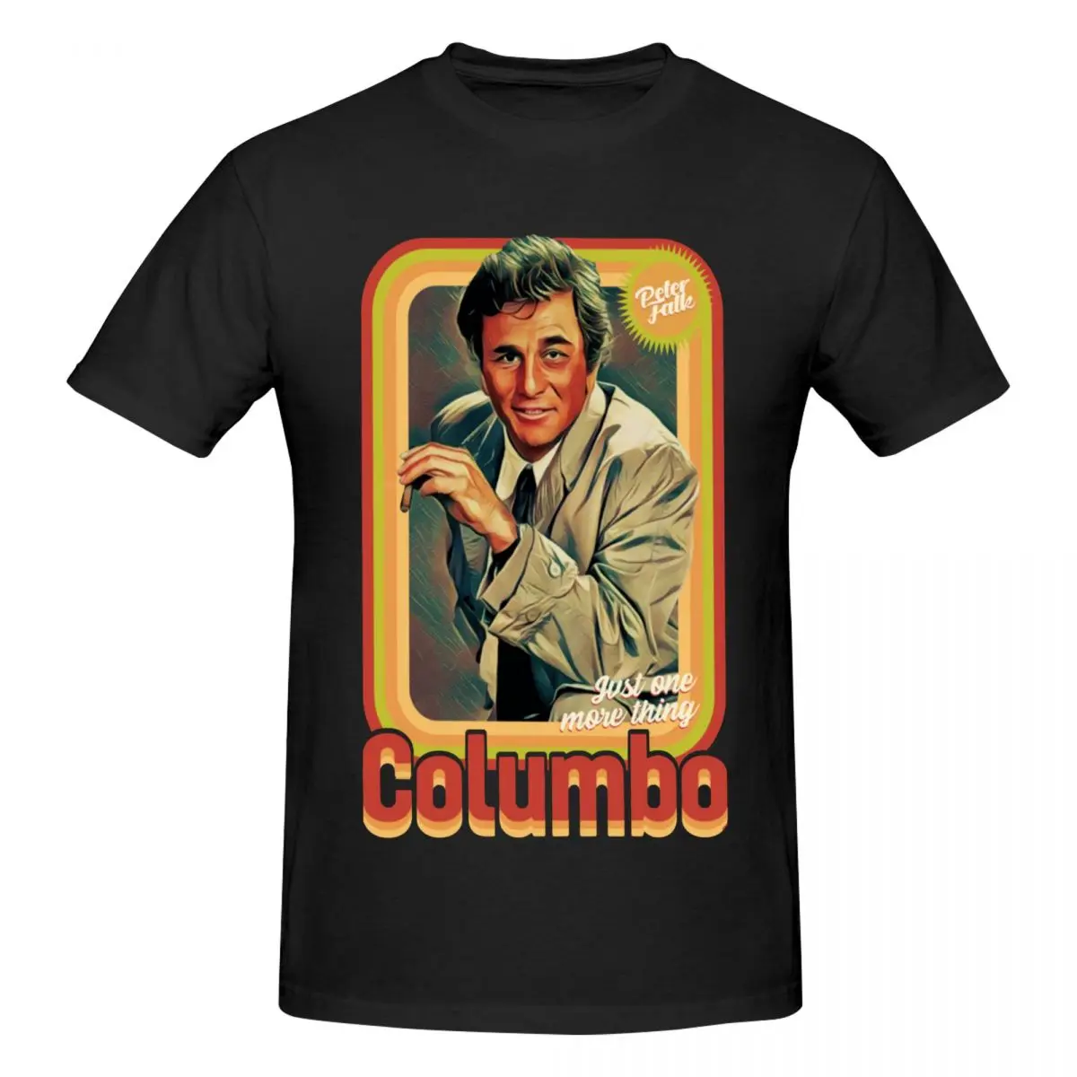 Men Columbo Vintage T Shirt Streetwear Oversized Cotton Short Sleeve Men Clothing