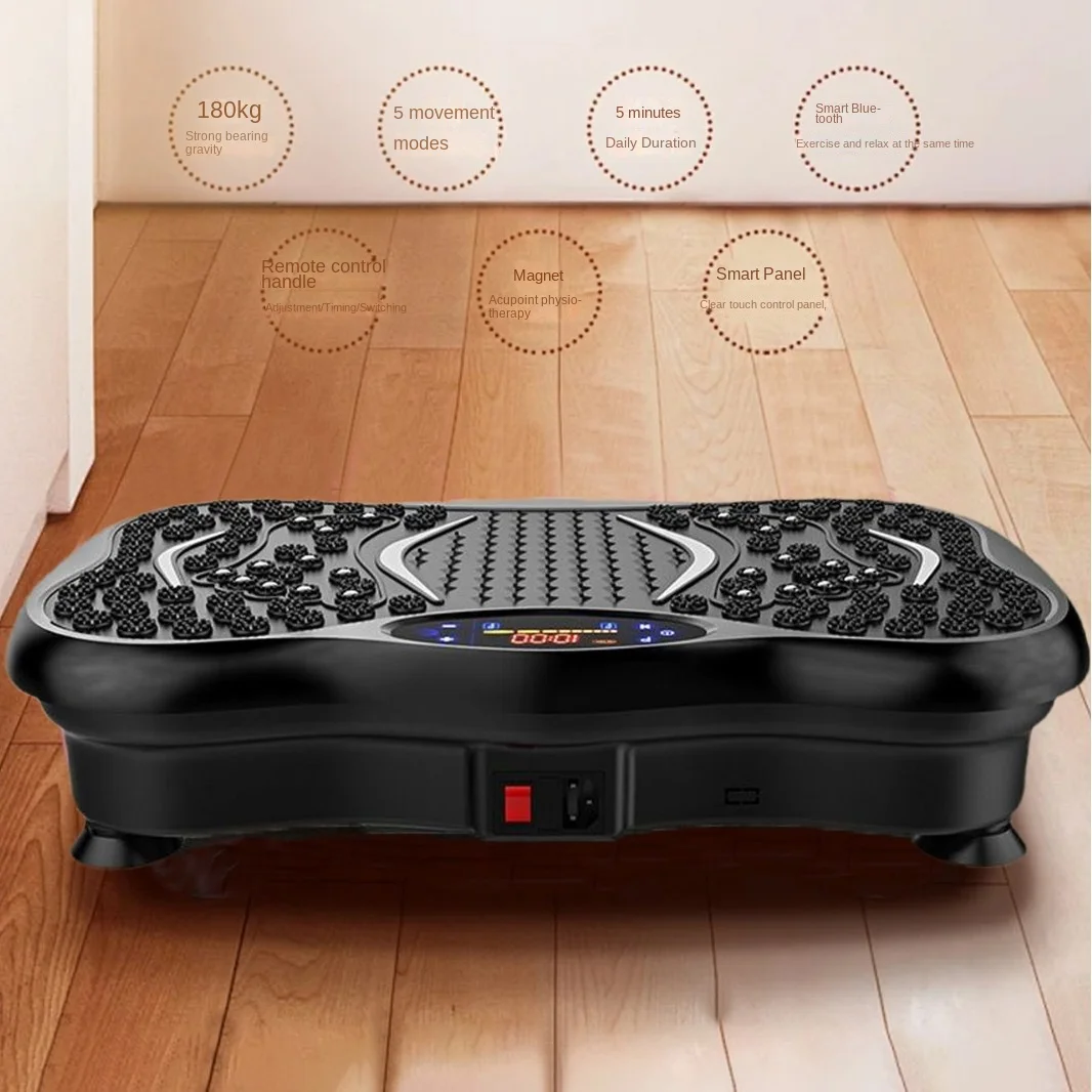 Vertical Vibration Plate, ABS Body Slimming Machine, 150 KG Capacity Platform, Home Fitness Equipment, 54x32x13cm, Heavy Duty