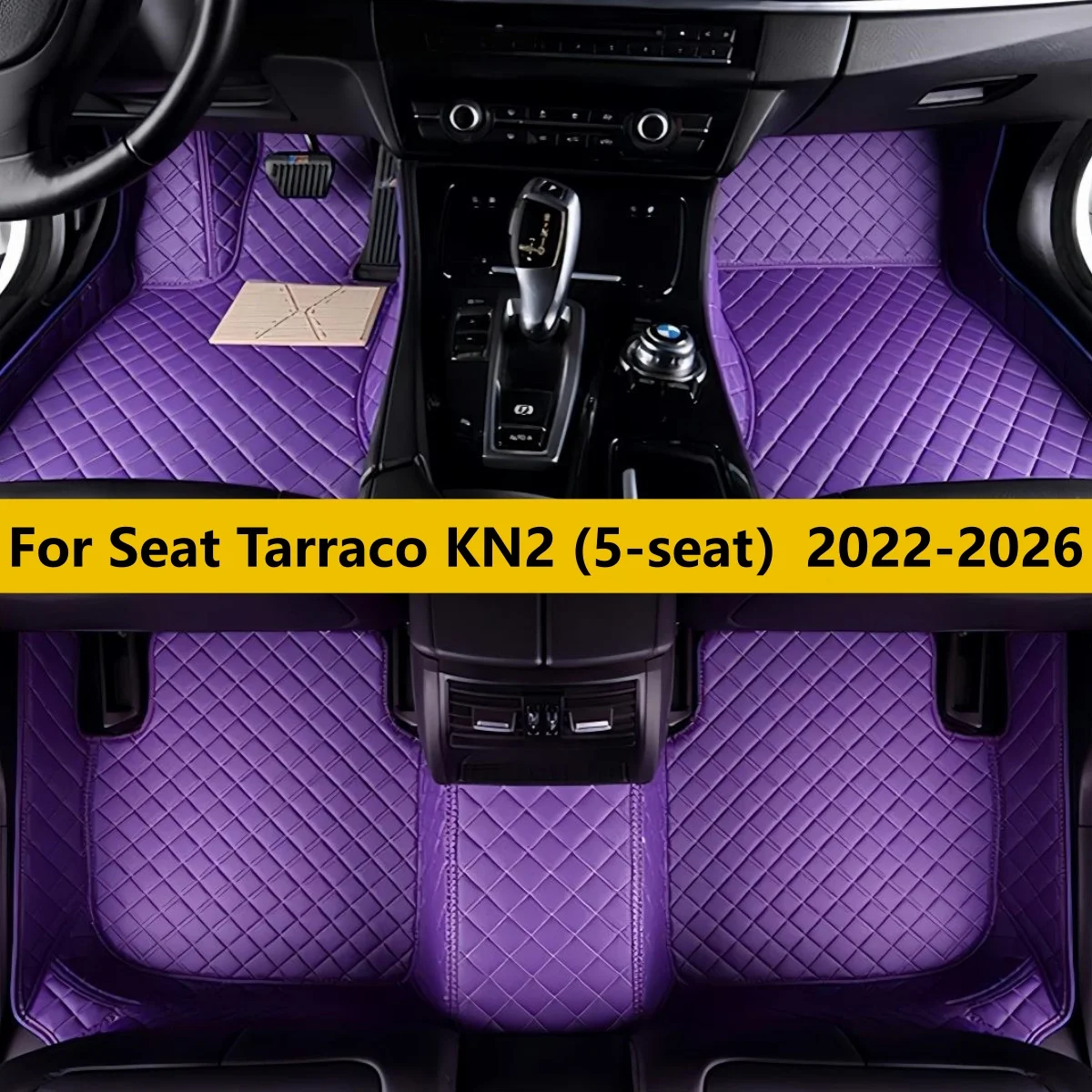 

Auto Leather Carpet Pads Fit For Seat Tarraco KN2 (5-seat）2022 2023 2024 2025 2026 Carpets Rugs Foot Pads Accessories