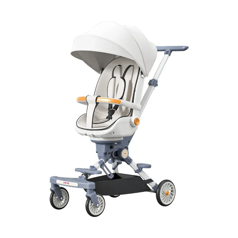 Newborn Stroller High Landscape Lightweight Folding Travel Stroller Two-way Seat Four-wheel Shock Absorption Baby Stroller