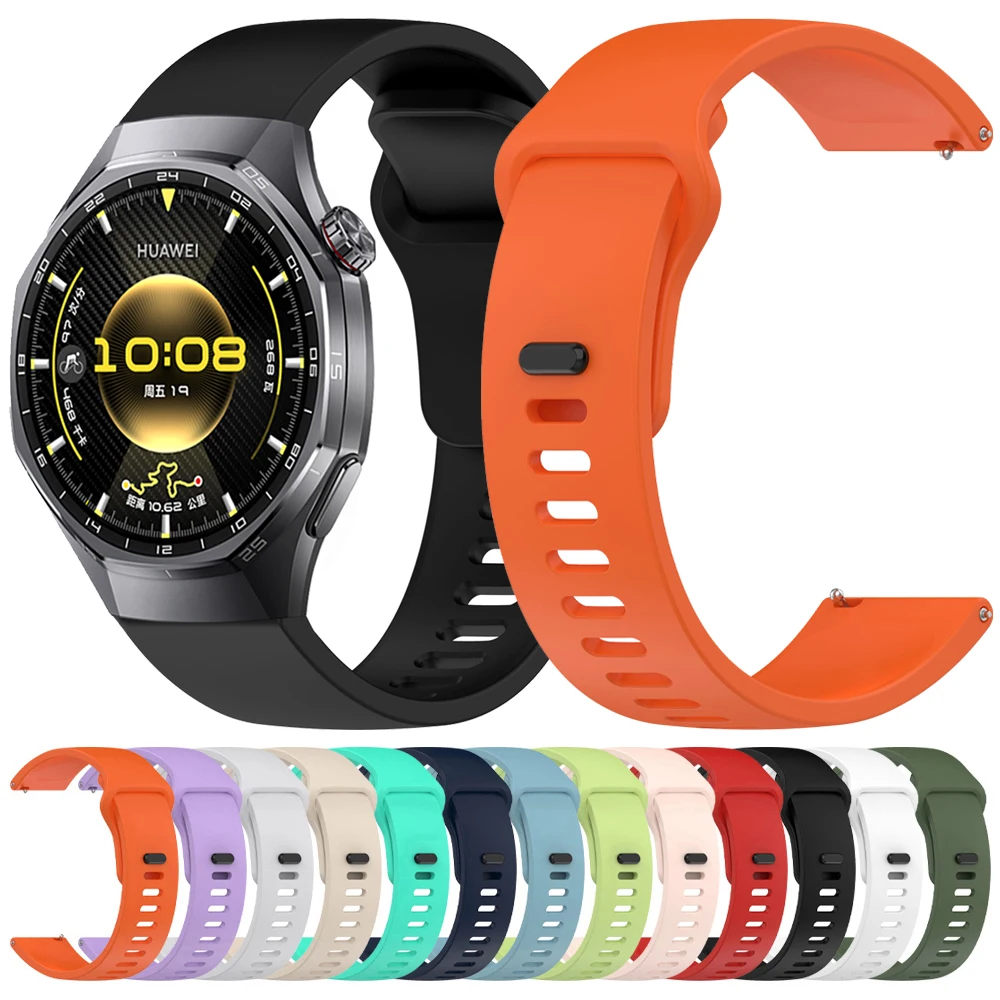 20 22 مللي متر حزام ساعة سيليكون لساعة هواوي GT6 برو GT5 GT4 ساعة 5 4 GT 3 SE 2 42 مللي متر حزام لساعة الشرف 4 برو GS 3i سوار