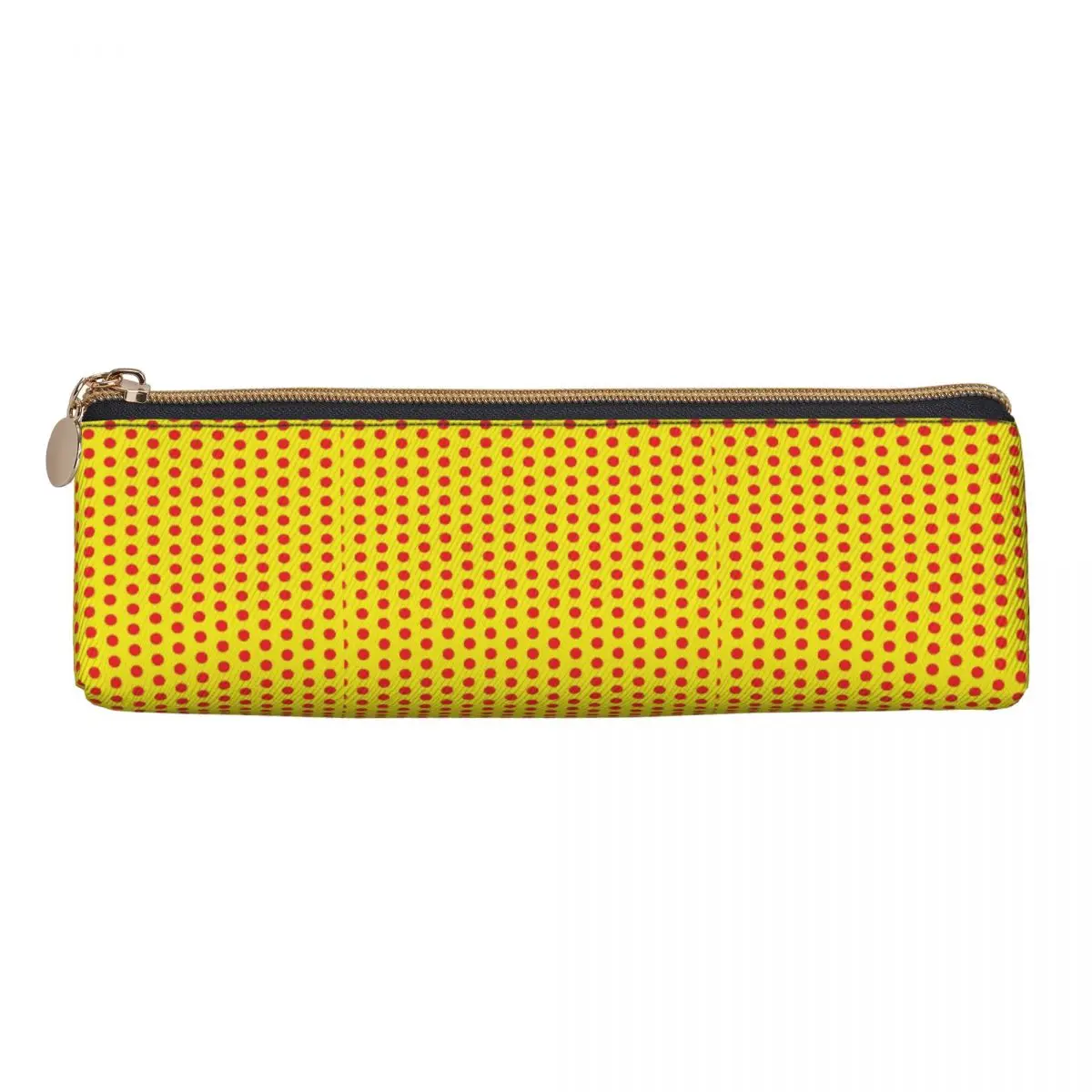 

Classic Red And Yellow Polka Dot Pattern Pencil Cases Pencil Pouch Stationery Supplies Large Storage Pen Box Pencil Bag for Kids
