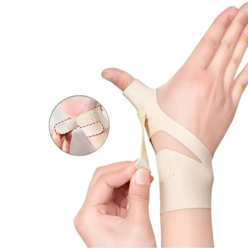 Handgelenk Daumen Unterstützung Klammer Weiche Elastische Daumen Kompression Hülse Schutz Daumen Spica Schiene Leichte Armband Gym Sport – Detail 3