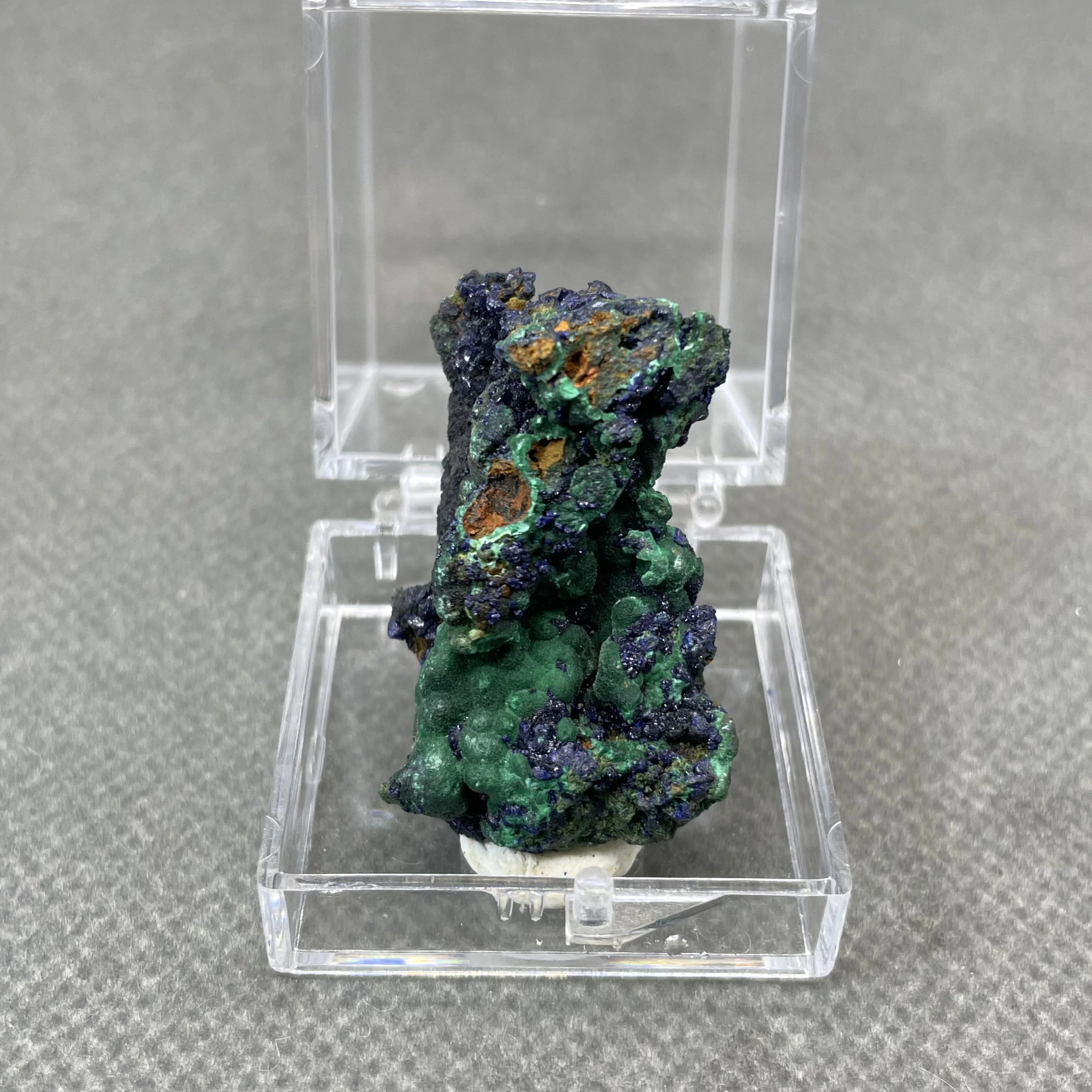 

Natural azurite mineral crystal specimen healing quartz+ box size 3.4 cm (crystals and stones Quartz crystal stones )