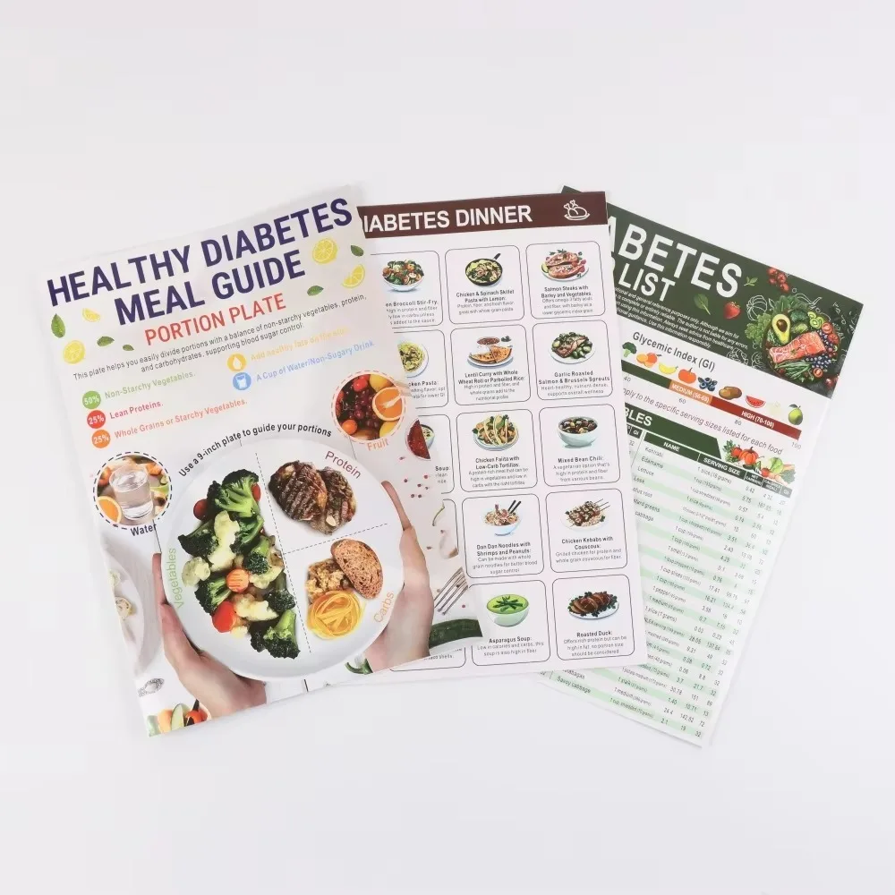 Portable Diabetes Food List Multi-function Diabetes Food Schedule Diabetes Information Chart Healthy Food Programme