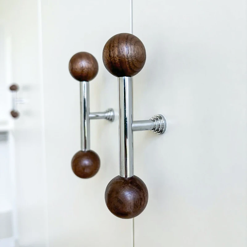 

Antique Chinese Style Pure Copper Cabinet Door Handle Brass Ball Wardrobe Drawer Buckle for Walnut Wood Furniture