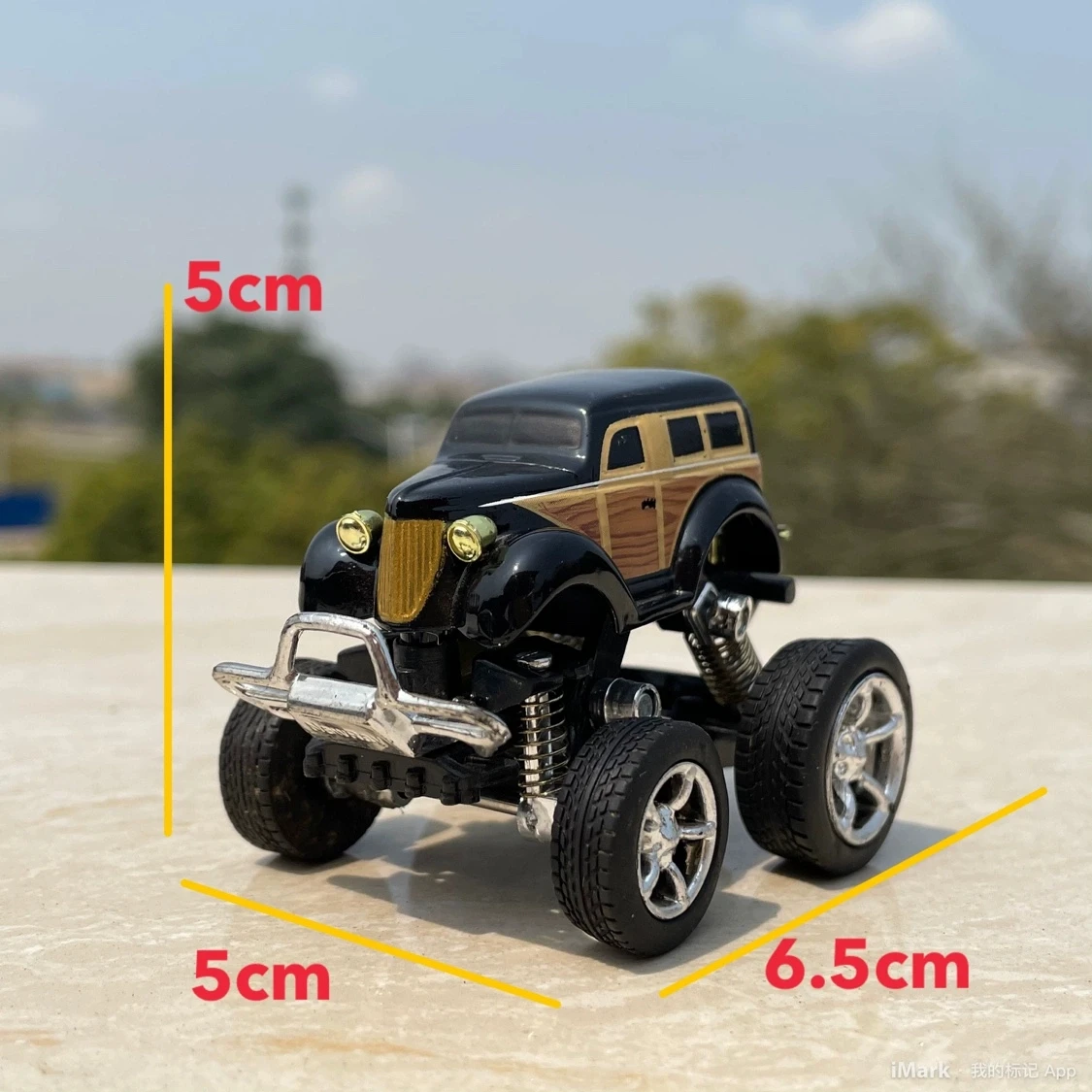 New product 1: 64 alloy large wheel car model,large wheel retro car toys,simulated children's car toys,wholesale