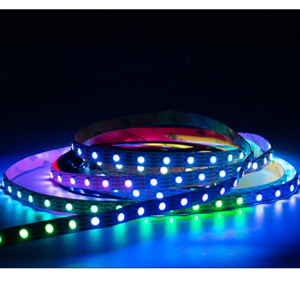 

WS2812B WS2811 WS2813 WS2815 5050 RGB Интеллектуальные светодиодные ленты WS2812 Индивидуально адресуемые IC 30/60/144 пикселей/светодиодов/м Лента