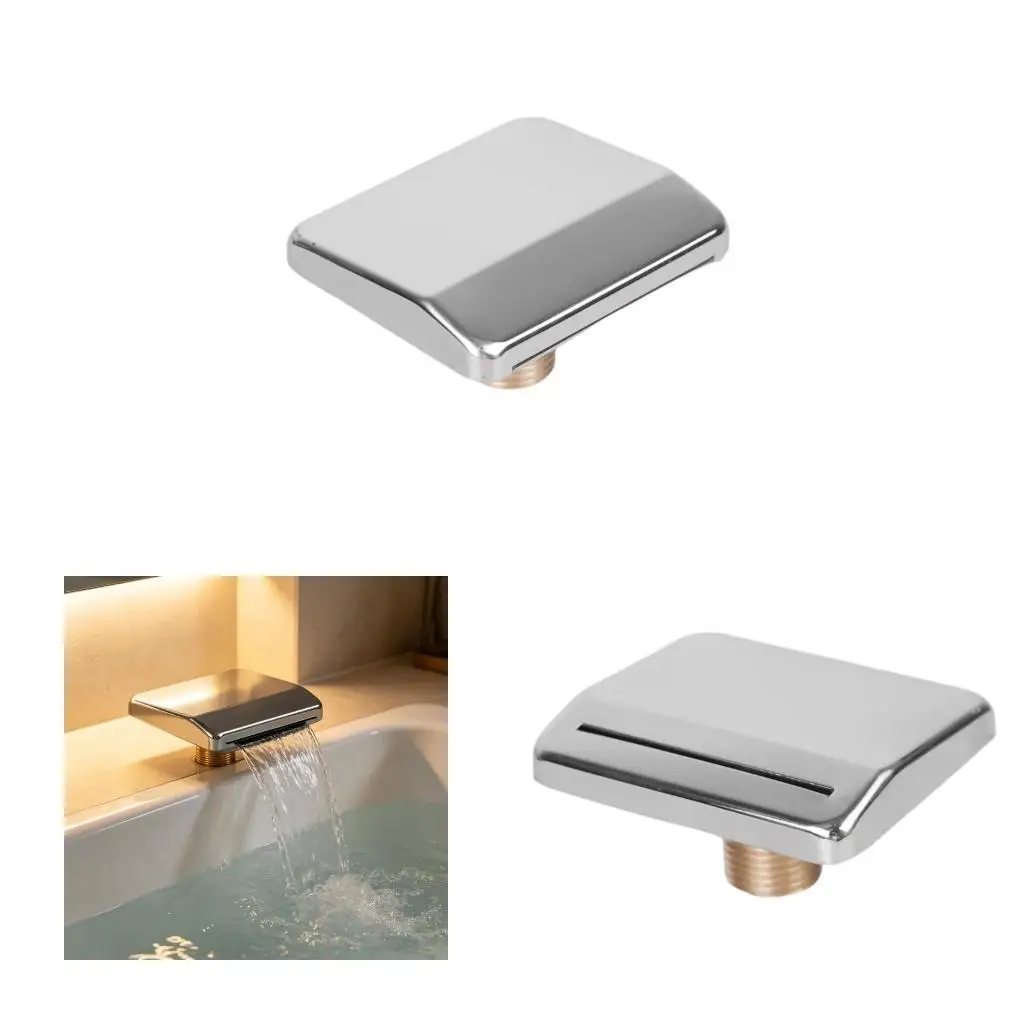 Modern Square Waterfall Faucet Rustproof Stainless Construction Waterfall Spout  K1YF