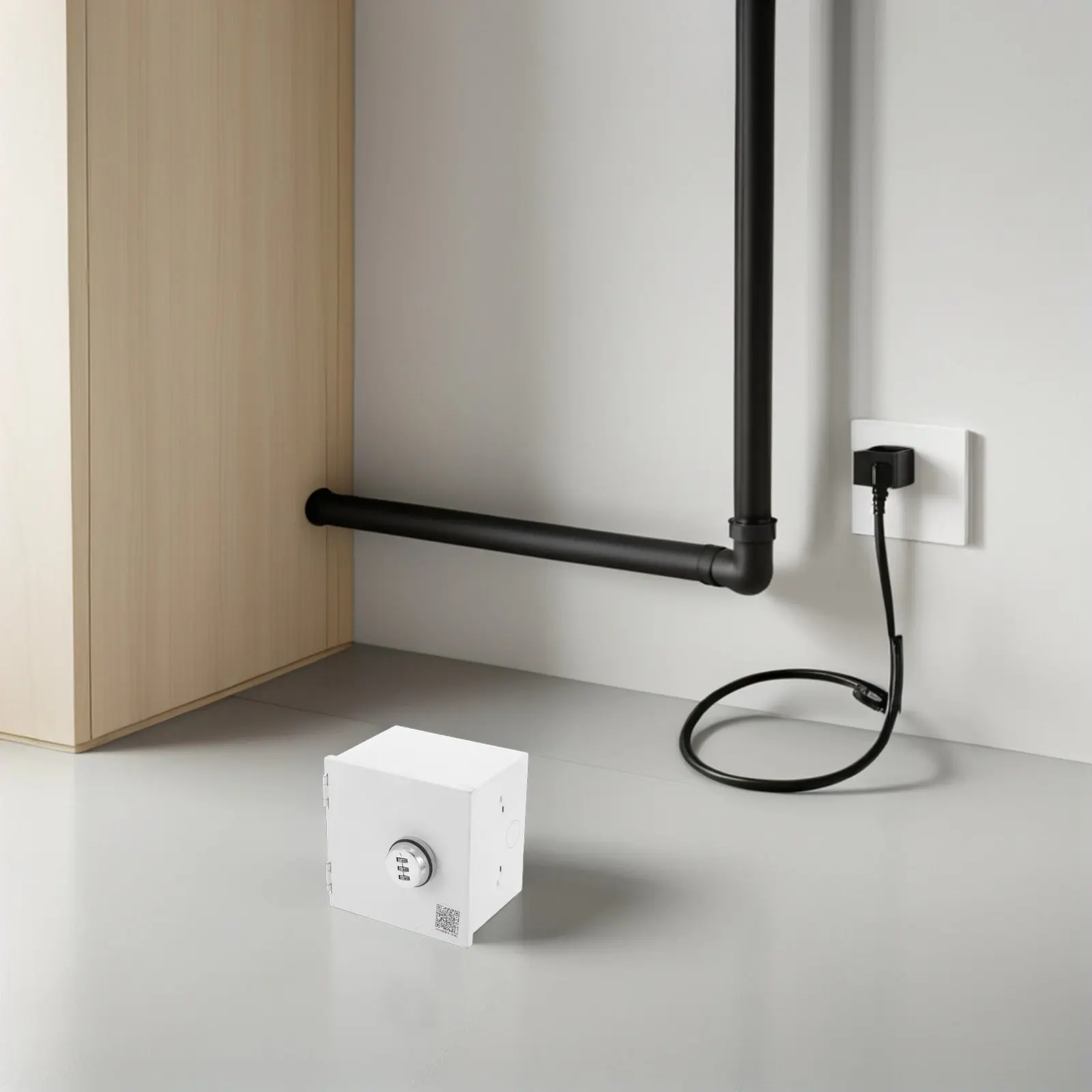 

Stainless Steel Lockable Outlet Cover 1-Gang Waterproof Weatherproof Electrical Socket Protection Box for Outdoor Industrial