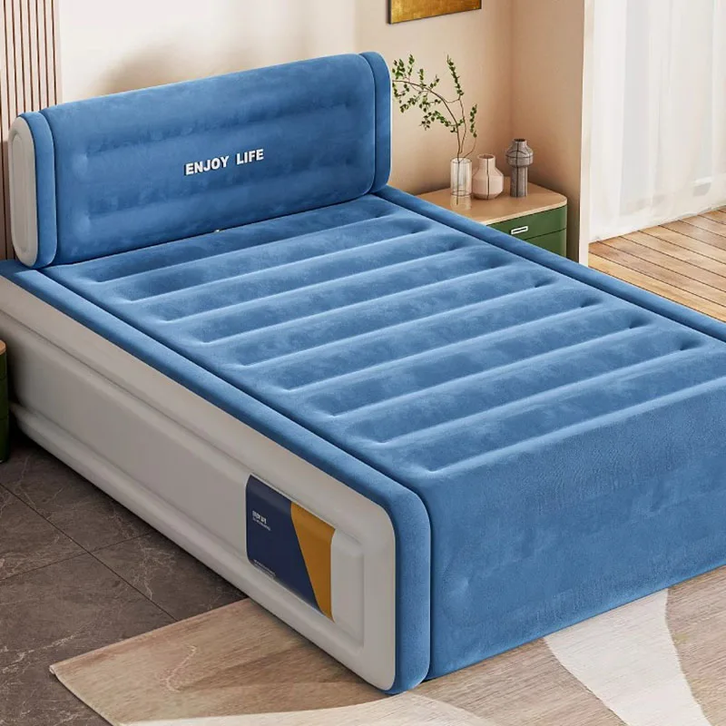 Cama inflable doble tamaño King para sala de estar, marco de Cama barato de princesa para campamento, Cama Individual segura para perros de aire