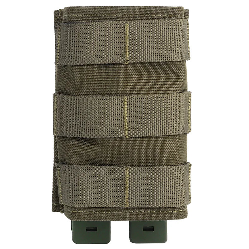

Quick Access Single Mag Pouch MOLLE Retention Insert Multi Rifle Hunting Field Use Gear Open Top Design