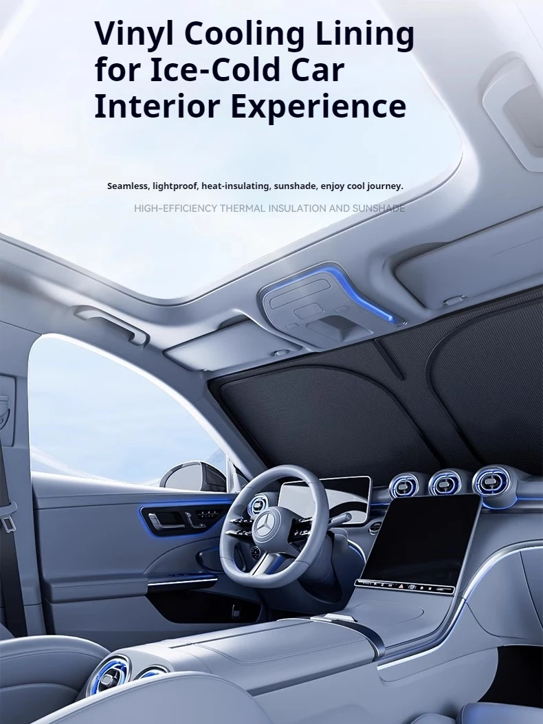 قطع غيار السيارات لكيا EV9 MV 2024 ~ 2025 نافذة السيارة الأمامية الشمس قناع كتل الأشعة فوق البنفسجية عاكس المظلة ظلة حامي غطاء