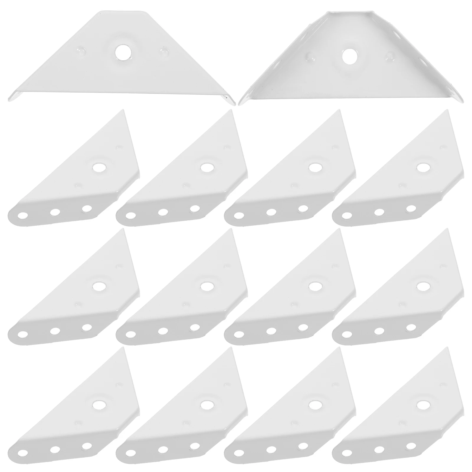 

20pcs Corner Braces Cabinet Corner Metal Shelf Support Triangle Angle For niture Shelves Tables Stainless Steel Household