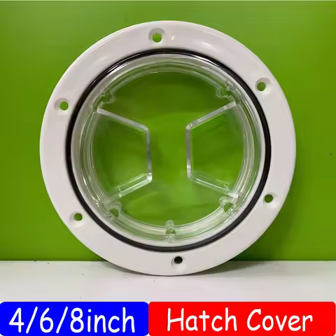 4 6 Inch Round Deck Plate Marine Boat Inspection Hatch Cover Plate Cut Out ABS Plastic Anti-corrosive Boat Deck Hatch Custom