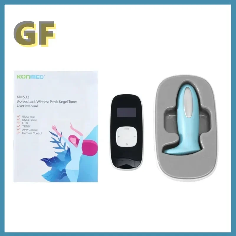 Wireless APP control pelvic floor muscle pain relief stimulator biofeedback EMG device with ETS STIM Functions Kegel Toner