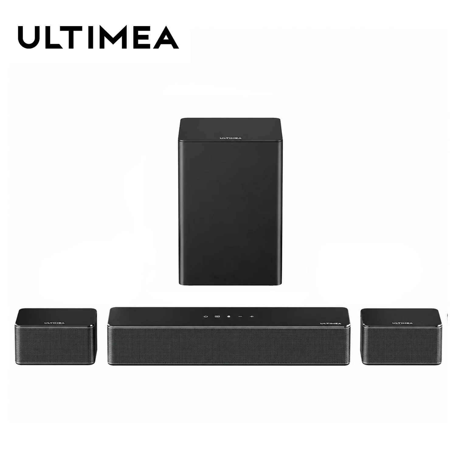 ULTIMEA 5.1 Virtual Surround Soundbar, 3D Surround Sound System, Soundbar for TV with Subwoofer and Rear Speakers, Poseidon D50