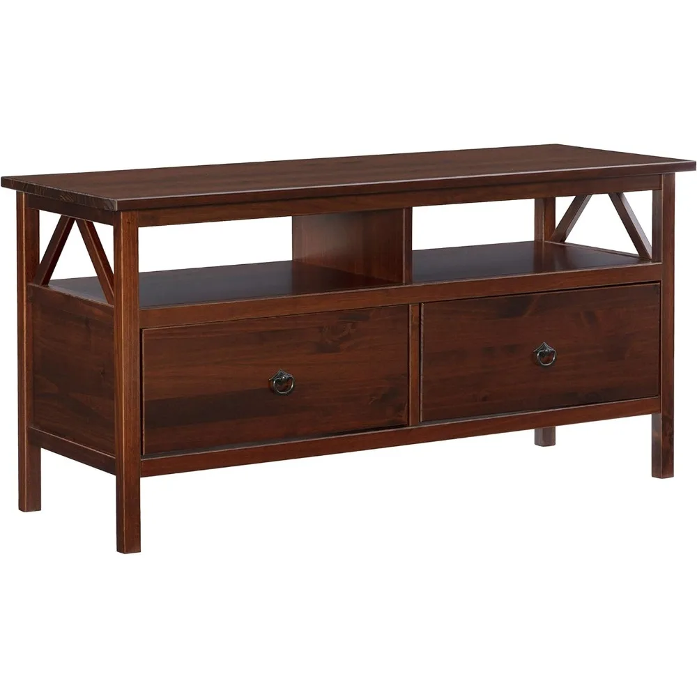 

Home Dcor Linon Home Decor, Antique Tobacco Titian TV Stand, 44.02"w x 16.02"d x 21.97"h,