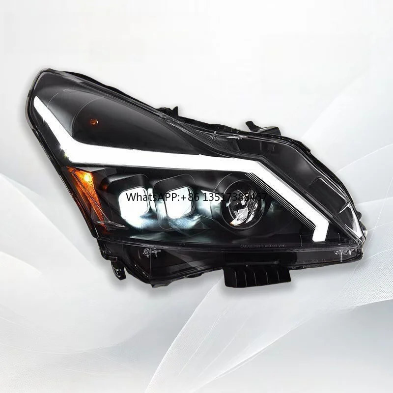 LED Lens Light Car Accessories for Infiniti G37 Headlight Assembly G25 Modified GTR Daytime Running Light Turn Signal