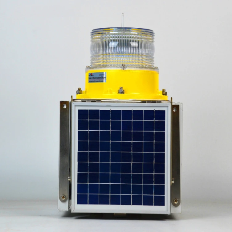 Airport Navigation Light High Building Warn Solar Lighting System Runway Lamp Taxiway Lights with GPS Bird Repellent