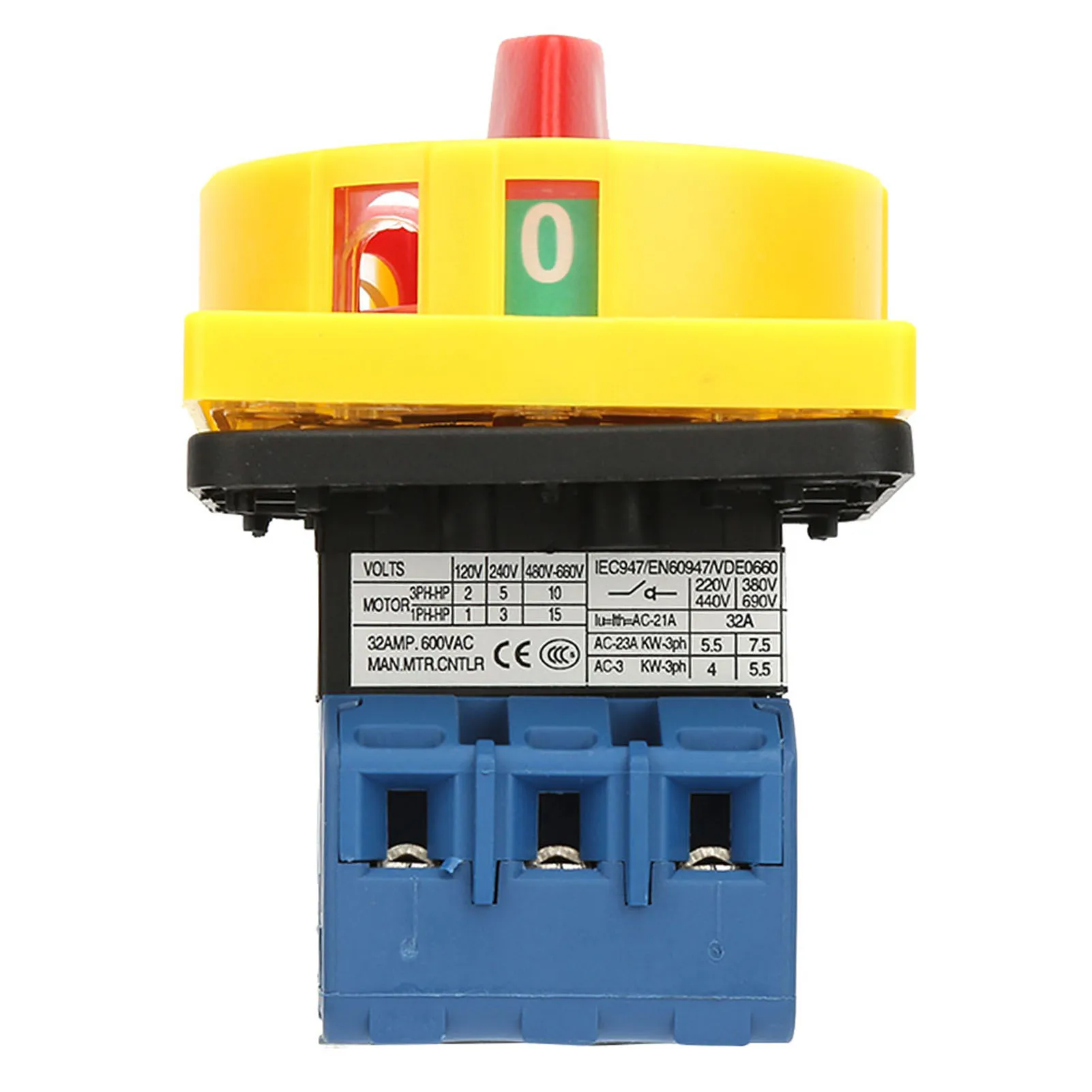 3 Pole 2 Position Rotary Cam On Off Power For Machine Tools Machinery Accessories 440V 25A 32A Load Circuit Breaker Switch