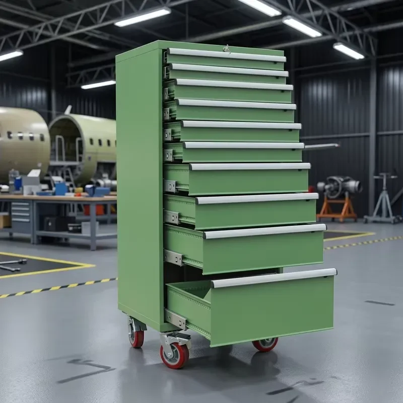 Heavy Rolling Tool Cabinet Anti-tipping Modular Industrial Cabinet Tool Storage System for Factory Workshop