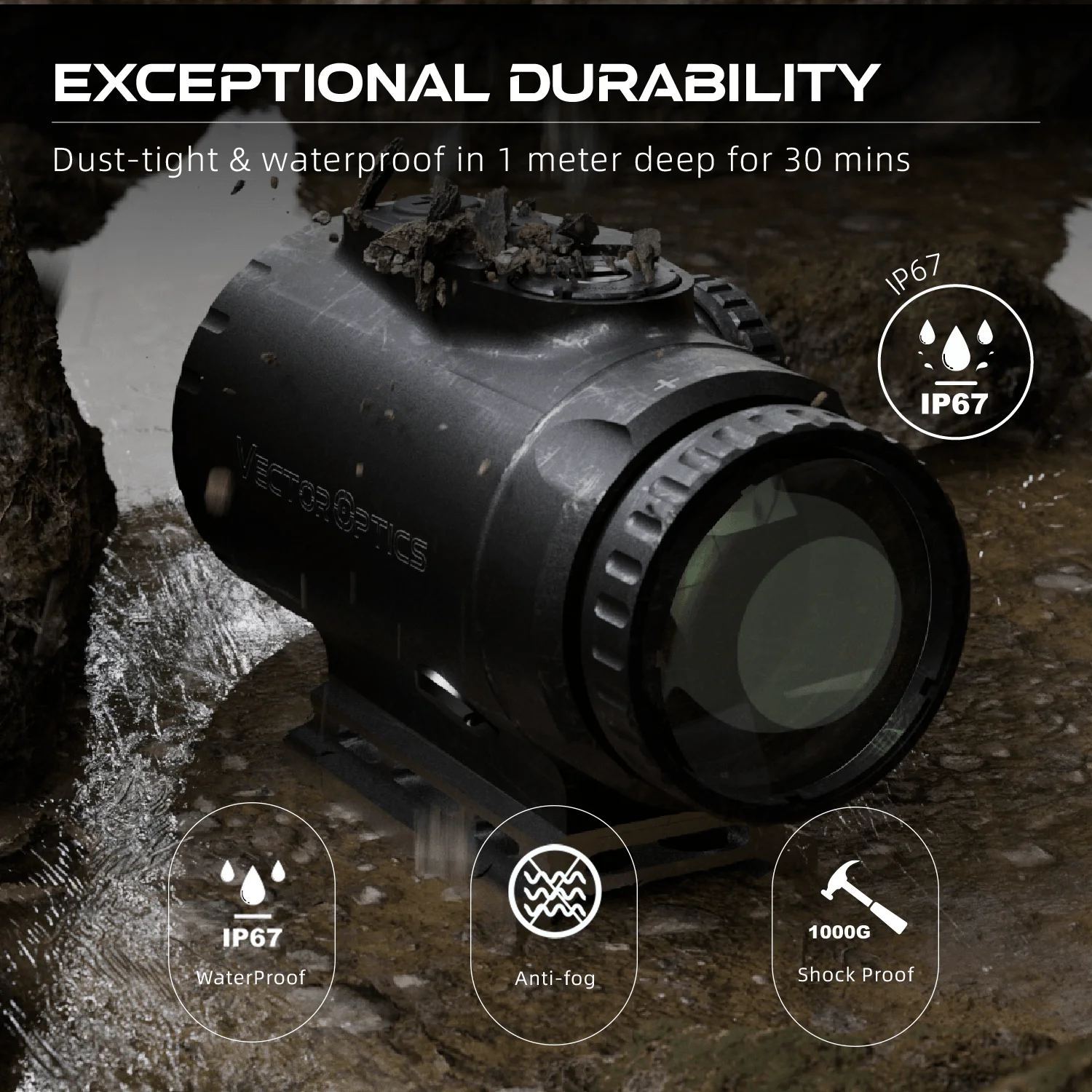 منظار بندقية بريزم صغير Vector Optics Paragon 3x18 مع راحة عين طويلة، بصريات CQB مدمجة للتصويب السريع على الأهداف AR 15 .308.