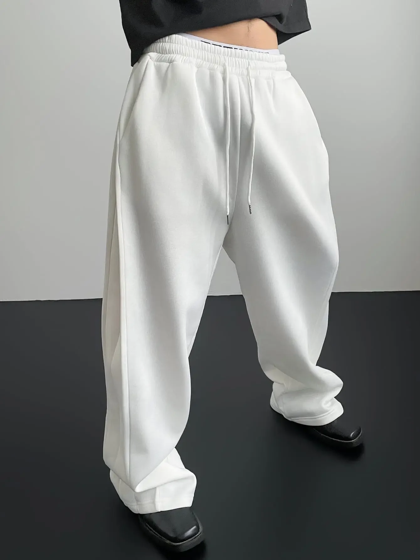 Men's Joggers Sweatpants Loose Fit Straight Leg Casual Pants with Drawstring Elastic Waist American Style Comfort for Sports ﻿