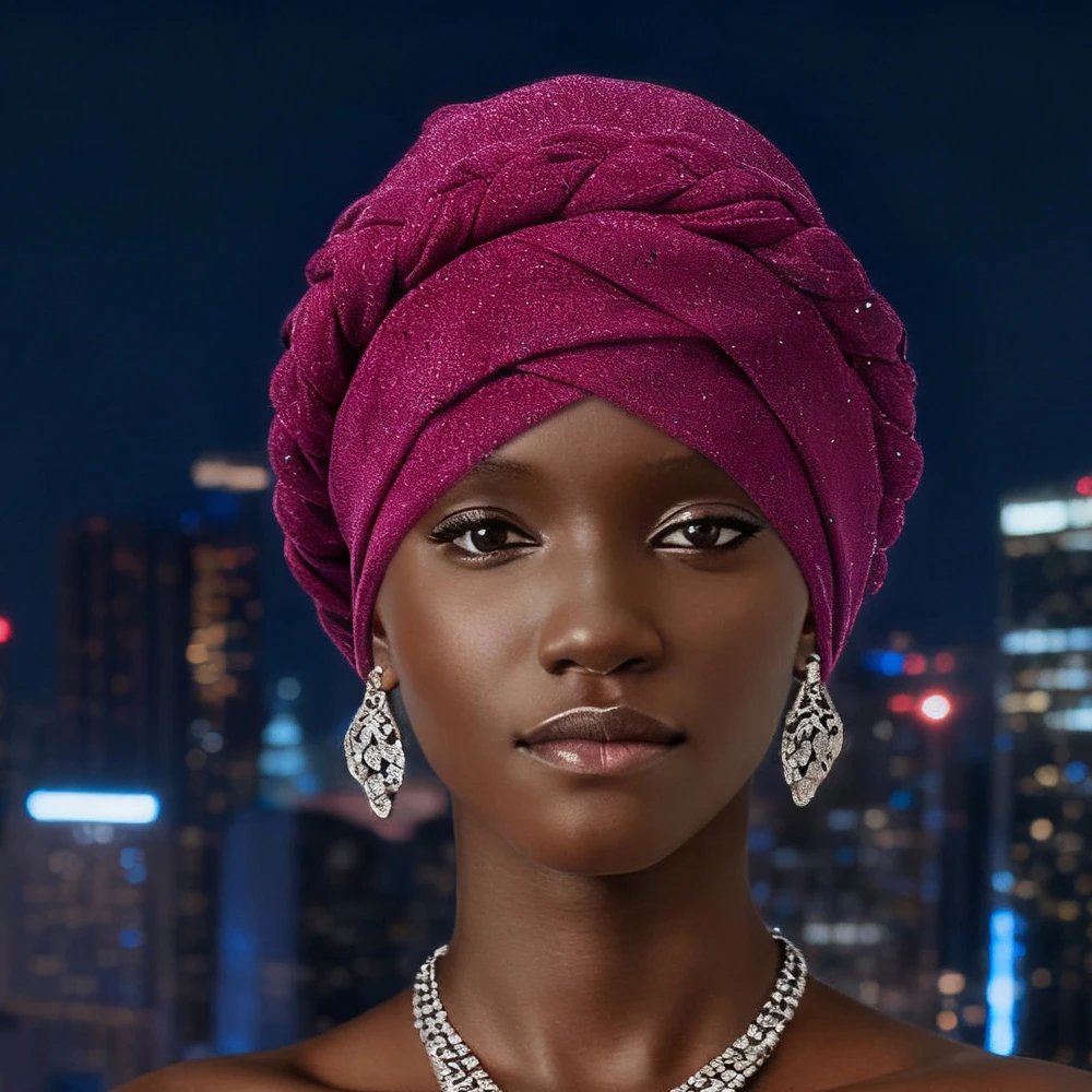 

Тюрбан с крестом на лбу, мусульманский хиджаб, блестящий капот, женская шапка для химиотерапии, африканский головной платок с автогелем, банданы, повязка на голову, тюрбан Mujer