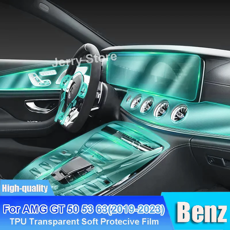 

Transparent TPU Film For AMG GT 50 53 63 (2019-2023) Car Interior Center Console Protective Anti-scratch Car Repair Sticker