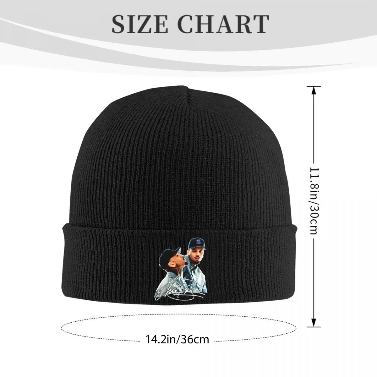 Chris Brown 2024 Signature 11 11 Tour Knit Hat Beanies Winter Hat Warm Acrylic Street Caps Men Women Gift