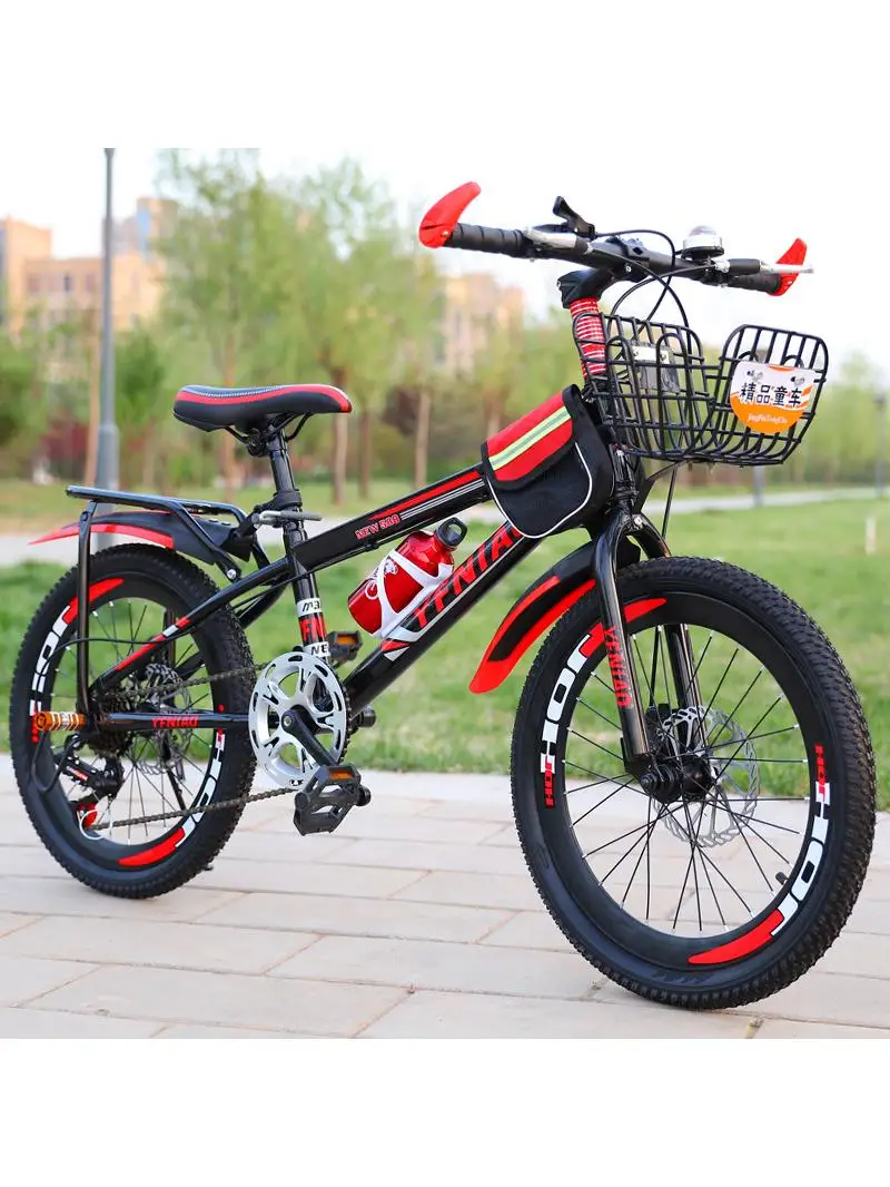 AliExpress New children's bicycle 20 inch 22 inch mountain bike 8-15 year old bicycle student bike single speed variable speed disc brake