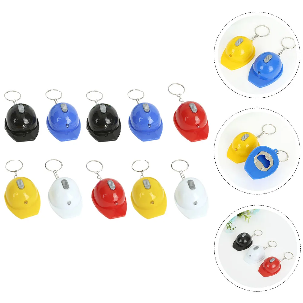 

10 Pcs Building Flashlight Keychain Security Small Outdoor Led Keyring Mini Emergency