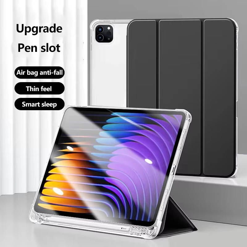 Para Xiaomi Redmi Pad Pro 12,1 "2024 funda con tapa y soporte para tableta Xiaomi Pad 7 Pro 6 5 Redmi Pad 2 11" 2025 Pad SE fundas de 8,7 pulgadas